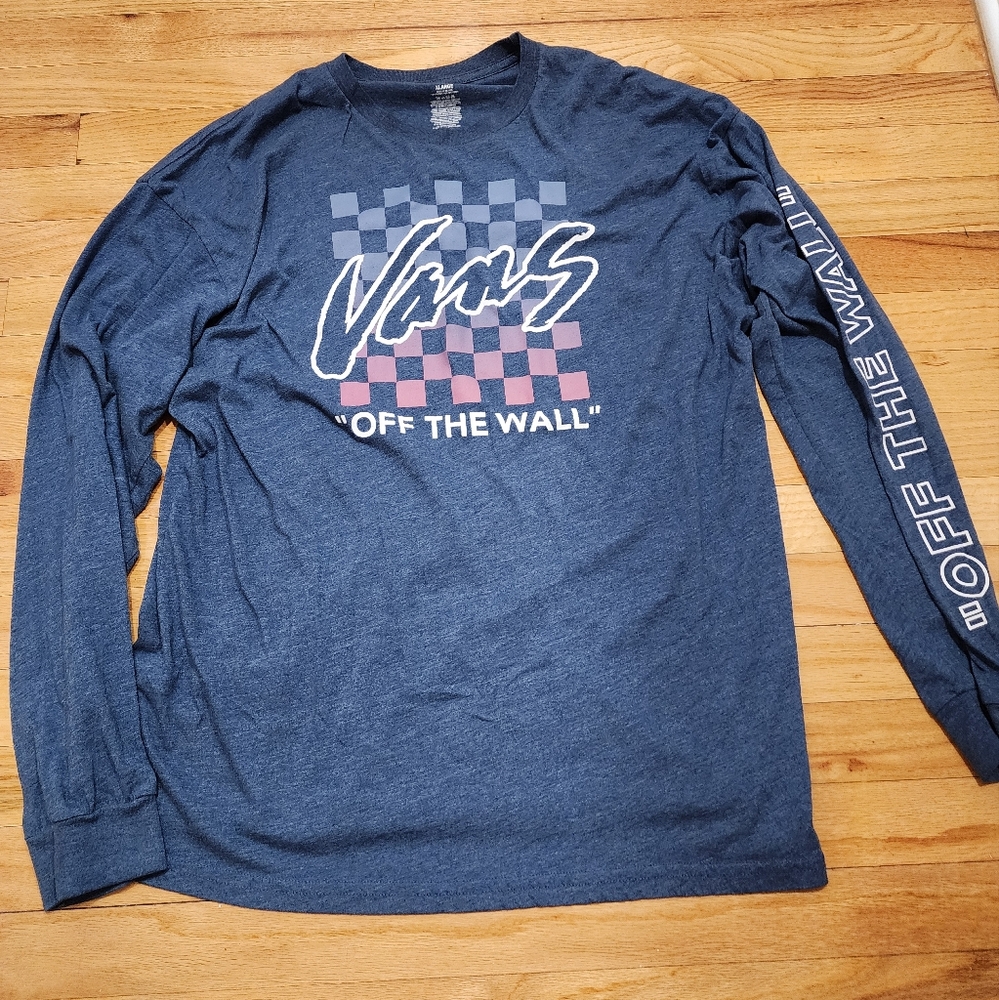 Vans Blue Long Sleeve Tee